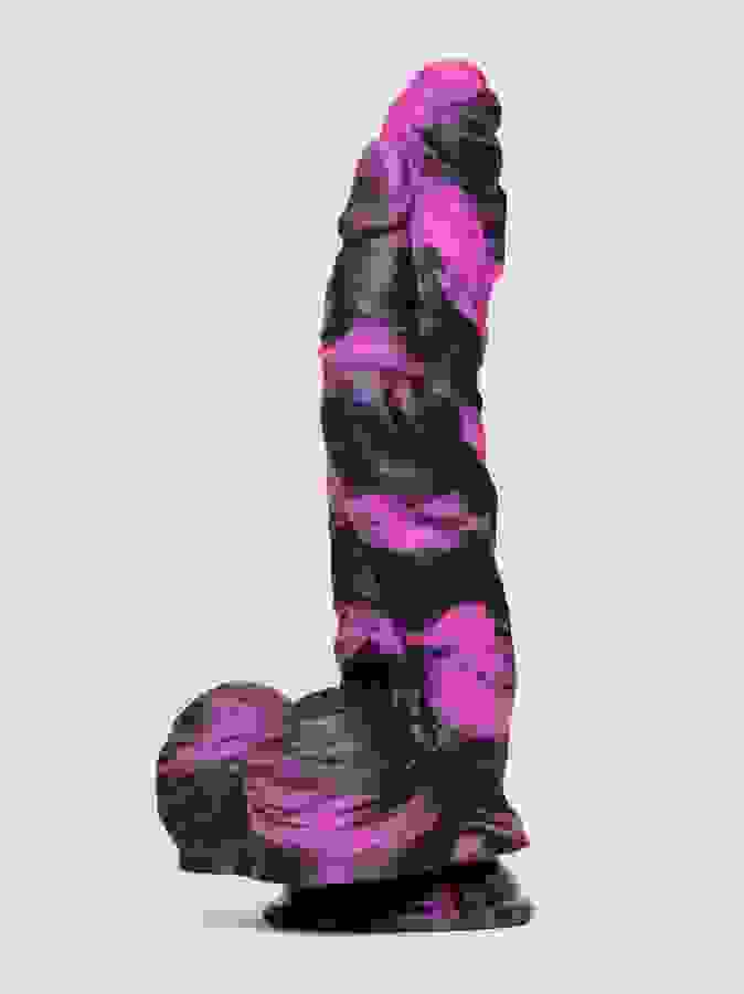 Lovehoney Fantasy Monster Dildo with Balls, Black, hi-res